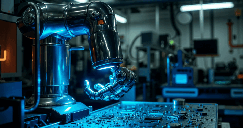 imagem de automação de processos industriais