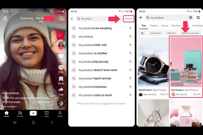 tiktok search ads