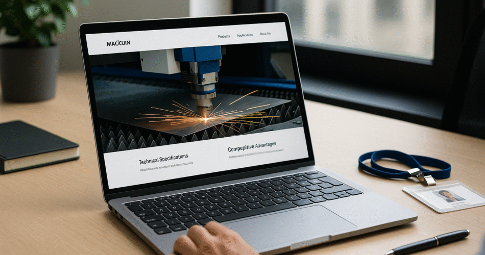 Site para fabricantes de máquinas industriais