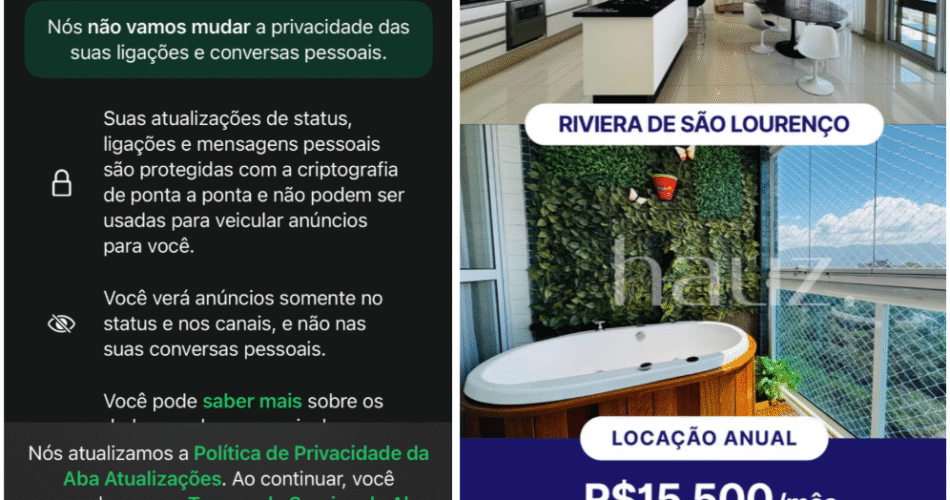 Anúncios no WhatsApp