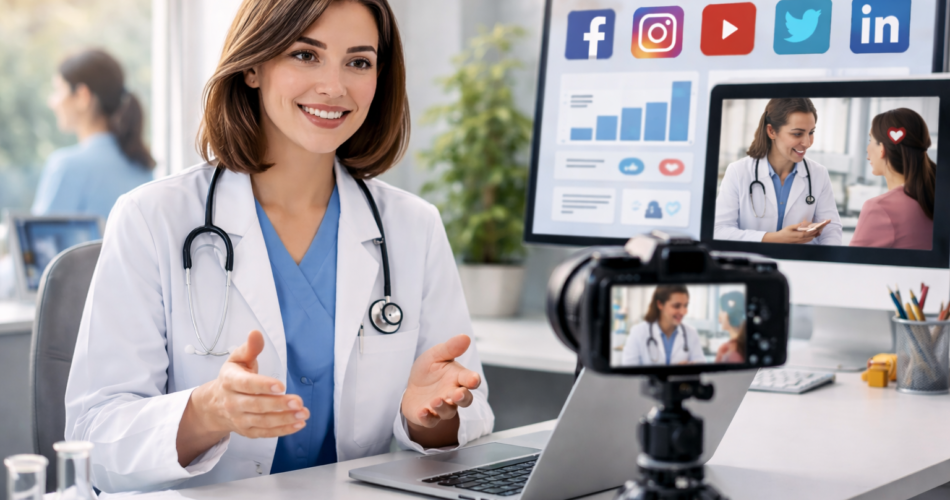 redes sociais para médicos