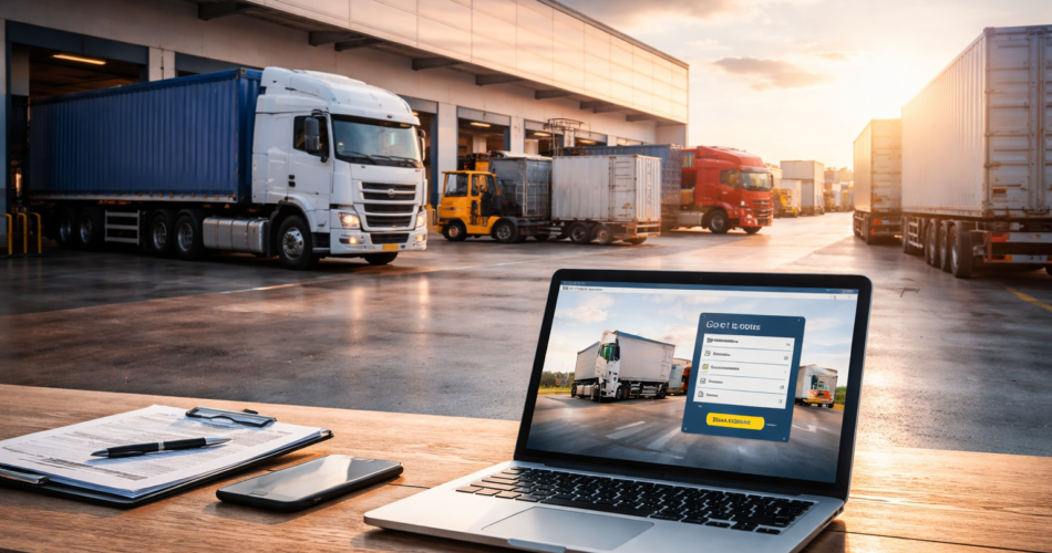 site para empresas de transporte industrial