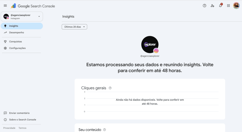 Como acompanhar o desempenho do seu Instagram, TikTok e YouTube direto no Google Search Console